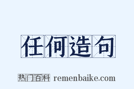 任何造句是什么意思的图片